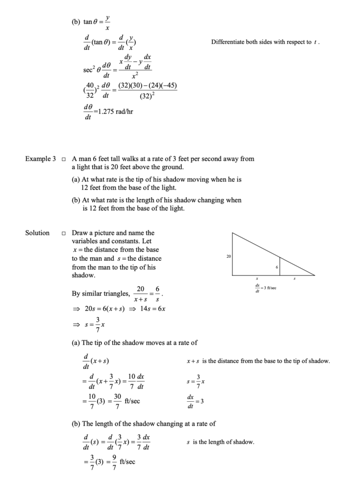 Related Rates